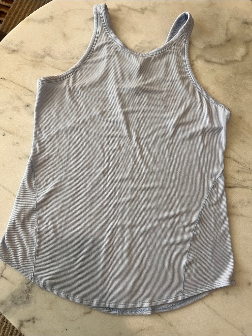 Lululemon Light Blue Ribbed Racerback Tank